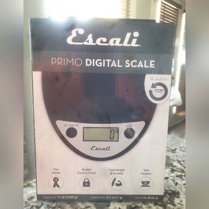 Escali Primo NSF Listed Digital Scale, 11 lb/5 kg, Black (SCDGP11BK)
